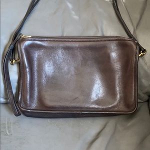 Vintage brown coach bag